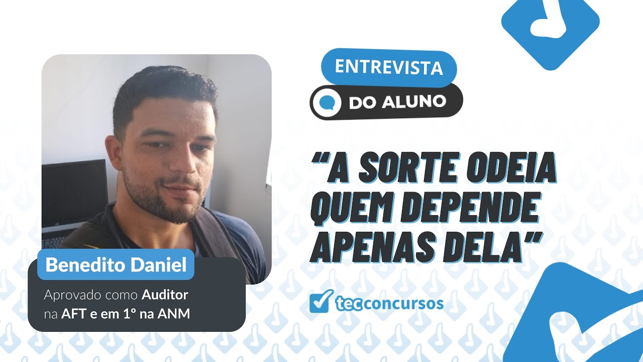 ENTREVISTA BENEDITO 01 do ISS Cuiabá FGV AUDITOR FISCAL - BENEDITO DANIEL