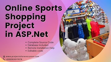 Online Sports Shopping Website Project in ASP.Net with C#.Net & Sql Server
