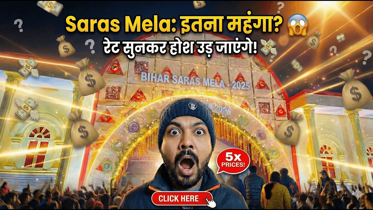 Most EXPENSIVE Market in India? 🇮🇳 Saras Mela 2025 Reality!