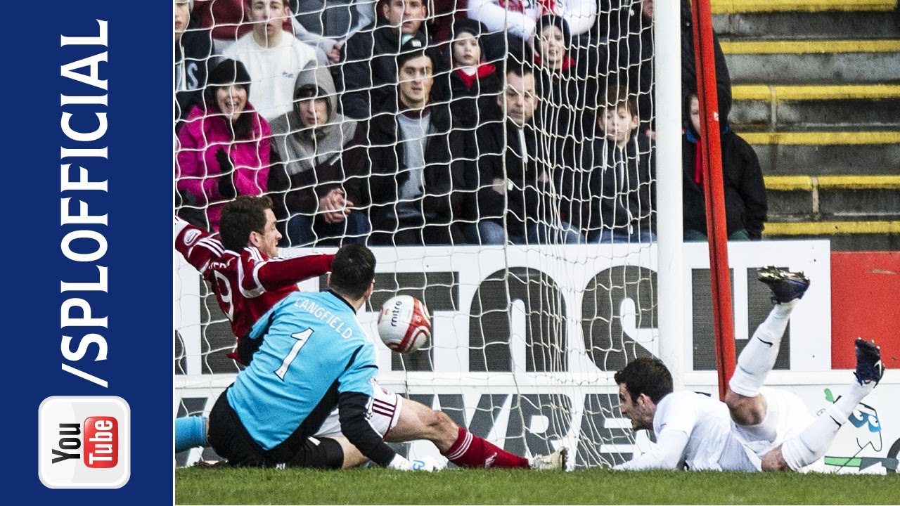 Gavin Gunning Equalising Goal, Aberdeen 2-2 Dundee United, 02/01/2013