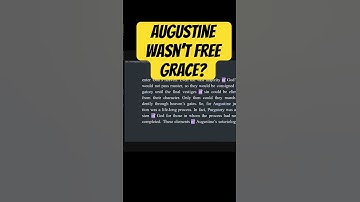 Augustine Wasn’t Free Grace? #shorts #augustine #freegrace #catholic