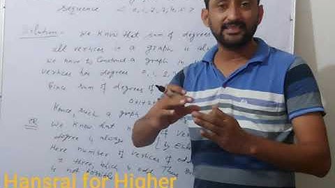 cunstruction of a graph given degree of vertices