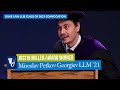 Duke Law LLM Class of 2021 Convocation | Justin Miller Award Winner Miroslav Petkov Georgiev