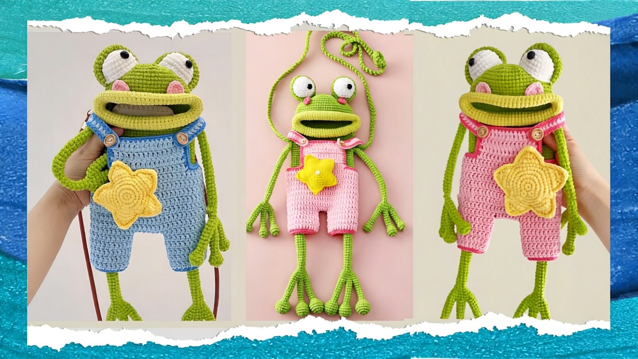 Crochet Frog bag