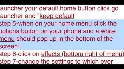 How To Use GoLauncher EX