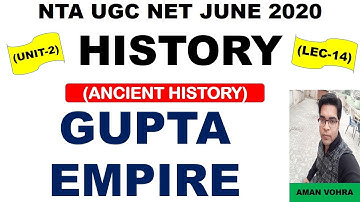 Gupta Empire Lec 14 Unit 2  History ugc net june 2020