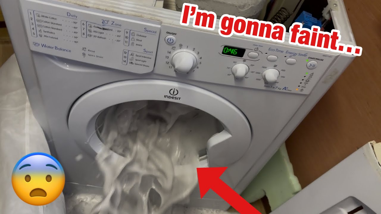 Стиральная машина Indesit IWD71451 || #ASMR стирка шерсти с кирпичами и мотором *Всё пошло не так...