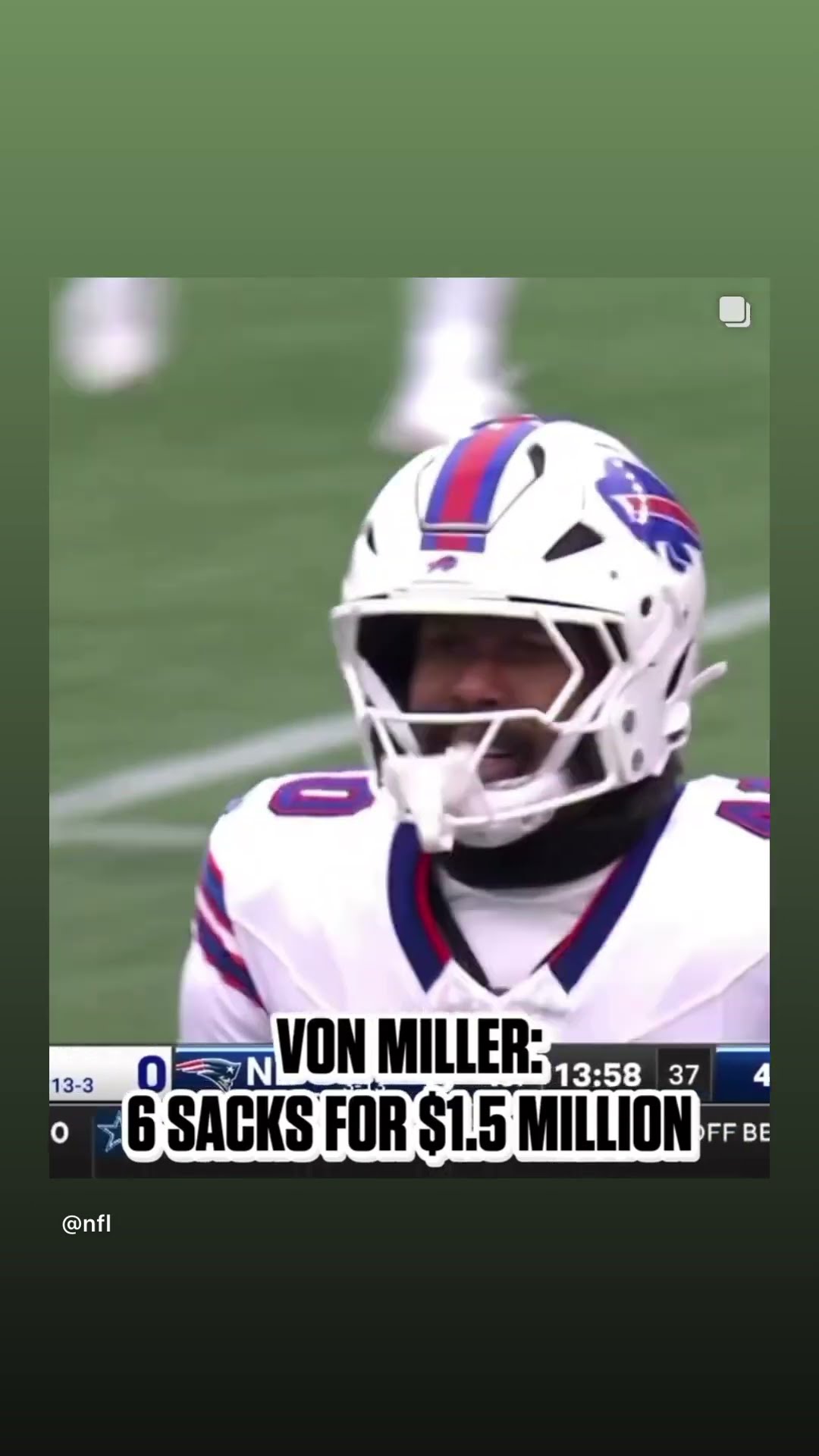 Earned his bonus #hoodnews #vonmiller #buffalobills #NFL #football #shortvideo #sports #omg #how #i