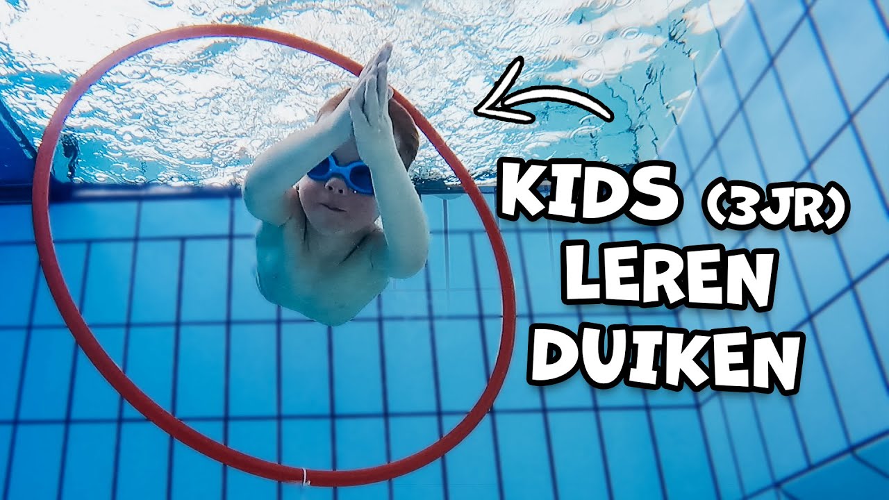 ONZE 3-JARIGE LEREN HOE TE DUIKEN - Kind leren zwemmen onder water #34