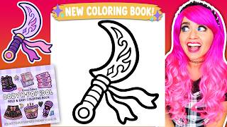 Coloring My Cozy K-Pop Idol Coloring Book 🎶🗡️ Demon Hunting Dagger Page + Fan Mail 💌 Ohuhu Markers 💜