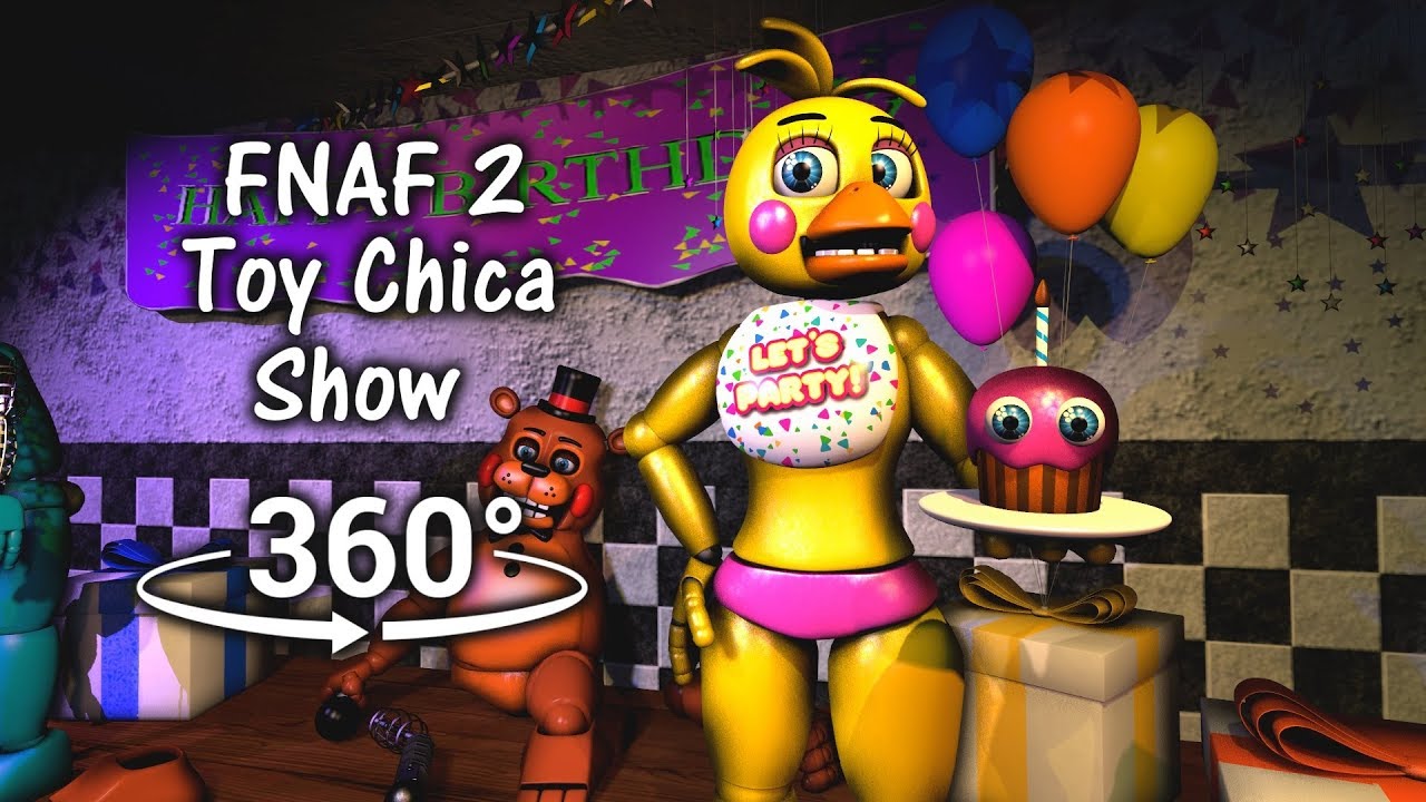 🤡 360 video VR Five Nights at Freddy's FNAF 360° Chica the Chicken Try not  to be scared #WithMe 