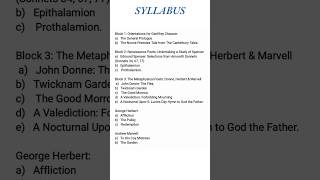 MEG-01 IGNOU Poem Syllabus List | MA English | IGNOU Exam Prep #meg01 #list #poems #ignou