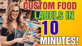 Custom Labels for Food packaging [ Custom food allergy Label Maker ] Frozen Food labels screenshot 5