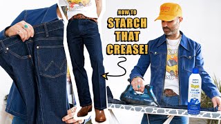 How To Starch A Crease In Denim