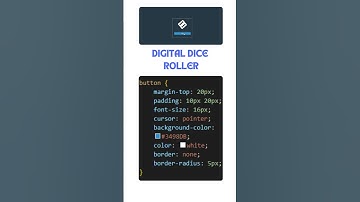 Digital Dice Roller |Html Css Javascript #coding #frontendcourse #javascript #animation #code #web3
