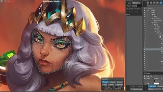 Qiyana Login Screen - League of Legends - Fanart Animation Process Timelapse