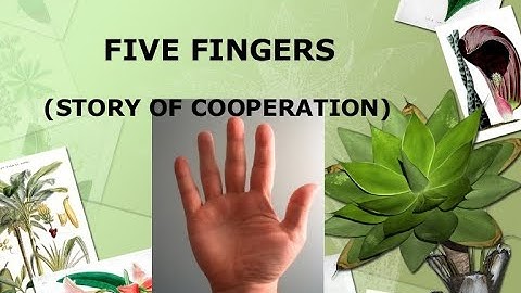 Ist prize in story telling competition || the story of five fingers || UNITY IS STRENGTH