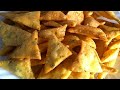 Crispy Tea Time Snacks | Crispy Rava Masala Snacks/Chips | Suji Nachos for Evening snacks