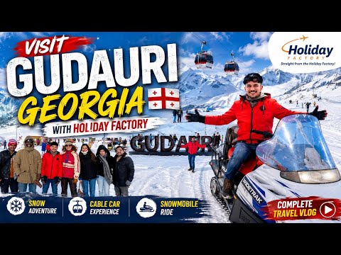 GUDAURI GEORGIA ???????? | Snowmobile Adventure, Cable Car & Amazing People | Complete Travel Vlog