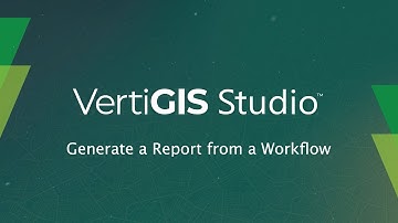 Generate a Report from a Workflow - VertiGIS Studio Tech Tips Series