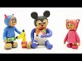 Baby Mickey Mouse and Team Umizoomi Food Learning PlayDoh Claymation Cartoon Movies