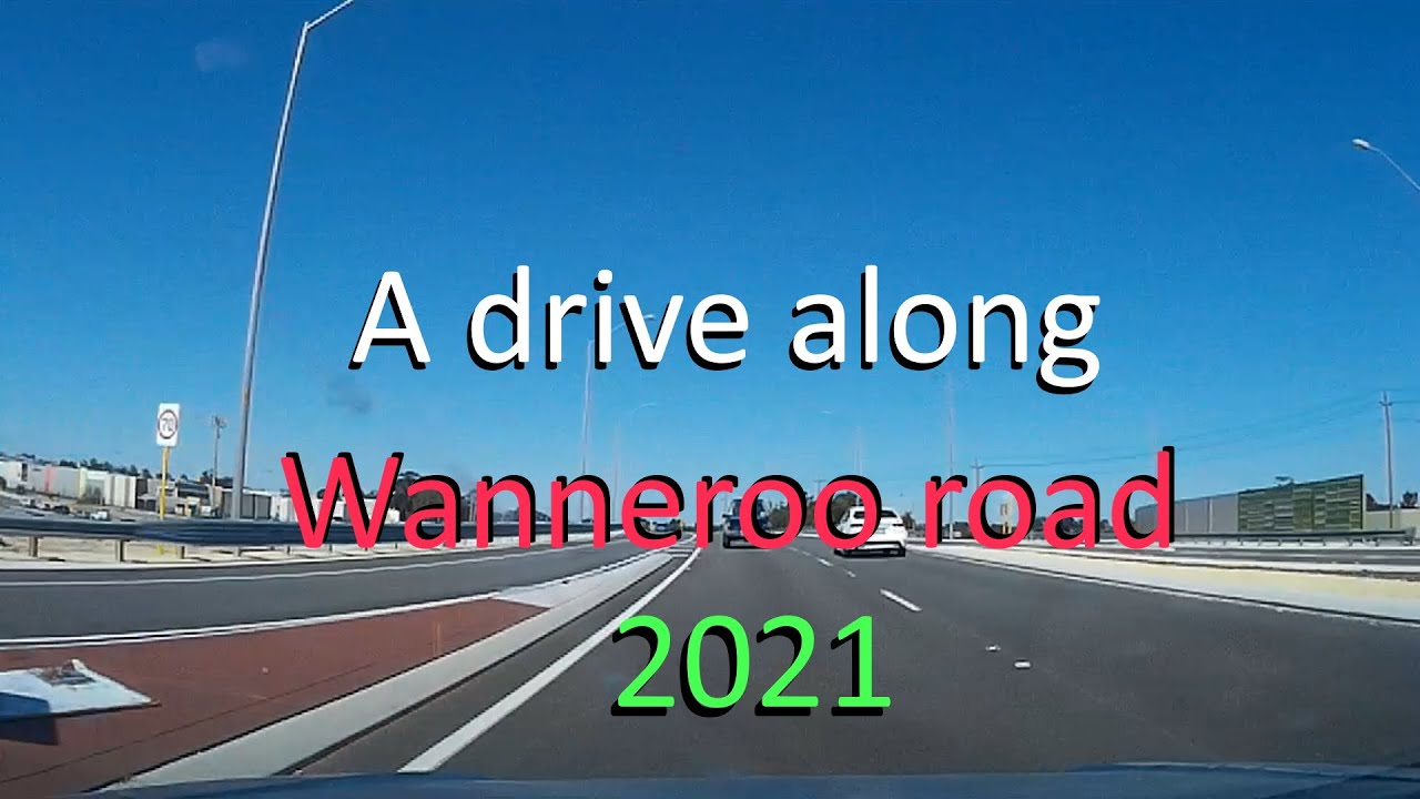 A Drive in real time along Wanneroo road to Malaga drive Western Australia