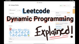 LeetCode #62 Unique Paths || Dynamic Programming Easy/Medium || Explained