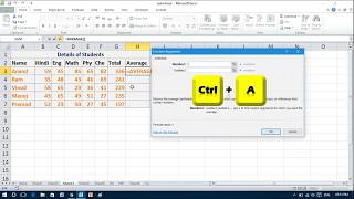 Shortcut Key for Function Arguments in Excel