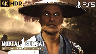 PS5 Mortal Kombat 1 Old Raiden Returns Scene 4K ULTRA HDR (MK1 2023) | MK1 Old Raiden Returns Scene