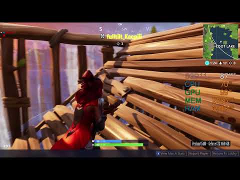 GeForce GTX 1060 6GB -- Intel Pentium Gold G5400 -- Fortnite Battle Royale FPS Test Epic