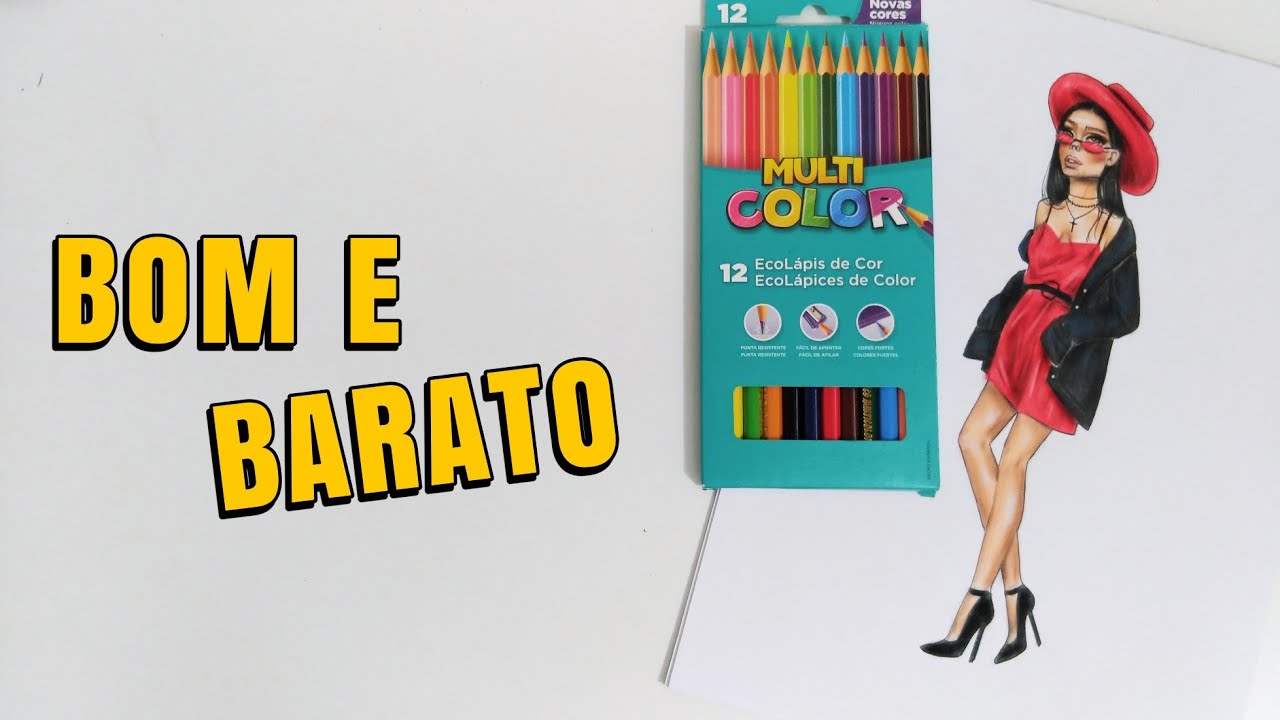 PINTANDO COM A CAIXA DE 12 CORES MULTICOLOR - veda #10 | mateandro