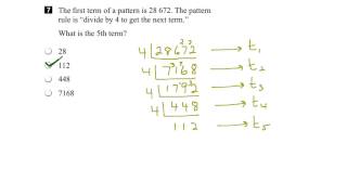 EQAO Grade 6 Math 2016 Question 7 Solution