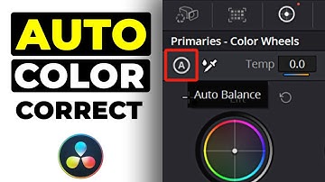 AUTO COLOR CORRECTION for Beginners in Davinci Resolve 18