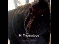 Trex vs triceratops hi dinosaur #dinosaur #paleontology #jurassicworld #information #jurassicpark