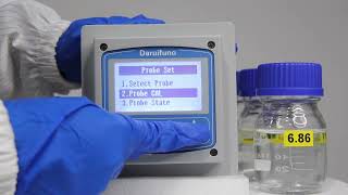 How to set the calibration value via the pH/ORP transmitter？