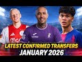 LATEST FOOTBALL TRANSFERS JANUARY 2026✅