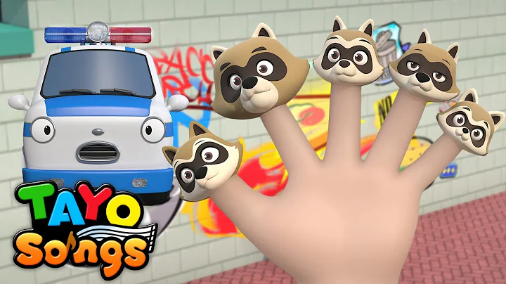 Learn Counting | The Five Raccoon Cause Trouble | My First Classroom Song🎓| Tayo Song for Preschool