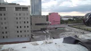 Dusty downtown: Hotel Black implosion Hotel Black Implosion