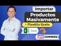 ⭐ Subir y Editar Productos Masivos en Woocommerce desde Excel