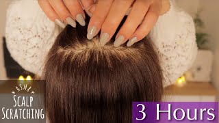 [ASMR] Sleep Recovery #8 | 3 Hours Relaxing Scalp Scratching  | No Talking