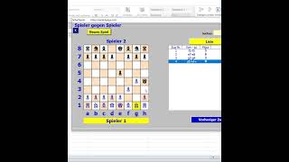 Narrenmatt  Schach in Excel