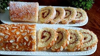 أرخص كيك رولي سهل واقتصادي ب3مكونات أساسية - Halawiyat Sahla - Kik Roli