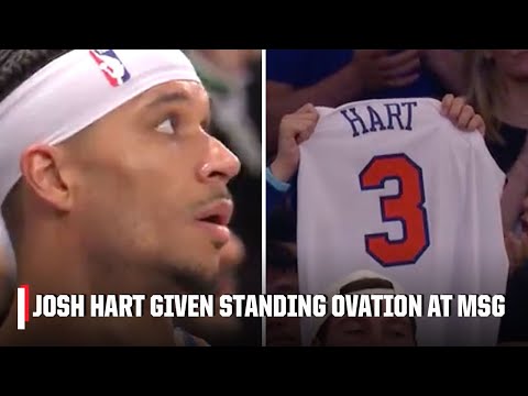 Josh Hart given STANDING OVATION at MSG after fouling out vs. Pacers 👏 | NBA on ESPN