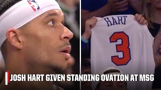 Josh Hart given STANDING OVATION at MSG after fouling out vs. Pacers  | NBA on ESPN