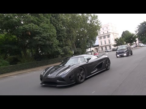 KOENIGSEGG AGERA R v SKINNY TYRES - Full carbon hypercar hits London !