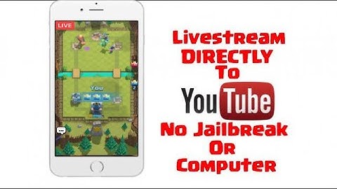 How To Livestream On IOS Directly To YouTube)No Jailbreak Or Computer