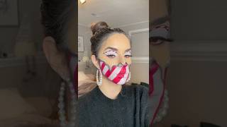 SFX MAKEUP | Christmas Candy Cane 🍭🎄 #makeup #christmas #shorts #sfx #makeupartist #sfxmakeup