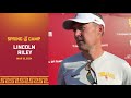 Usc hc lincoln riley  spring camp practice 1