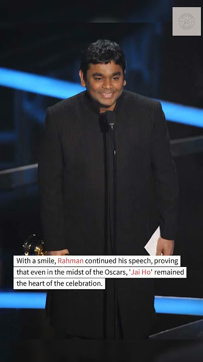 Behind the Lyrics: The Hilarious Oscars Moment of 'Jai Ho' #shorts #jaiho #oscars