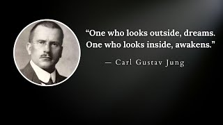 Motivational quote from famous Swiss psychologist Carl Gustav Jung